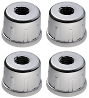 4 KUSY SPOJKY NA NOŽKU SKRUTOVANÉ DO POTRUBIA FI 25MM CHROM.