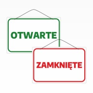 Laminovaný nápis A5 OTVORENÉ / ZATVORENÉ