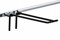 Háčikový prívesok dvojháčik Shopwall čierny 30cm