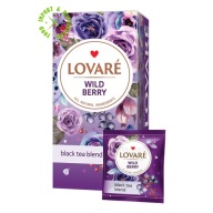 Lovare Wild Berries expresný čierny čaj s prísadami 24 sáčkov x 2g