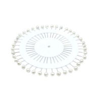 Krajčírske špendlíky, perleťová hlavička, 40 ks, 40 mm