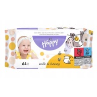 HAPPY vlhčené obrúsky Milk&Honey