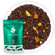 ČERVENÝ ČAJ PU ERH ROOIBOS ANANÁS JABLKO JAHODA LOVI TEAVERSO 100G