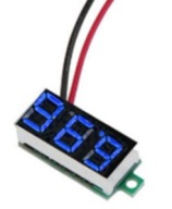DC 4-30V LED modul voltmetra, modrý