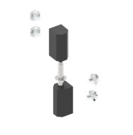 Záves 14x64,5x17mm 4 otvory, pevnejší, zdvihnutý