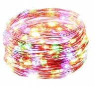 FAREBNÉ SVETLÁ NA VIANOČNÝ STROMČEK, 50 LED, NA AKUMULÁTOR
