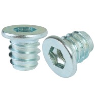 10x M10 x 17 mm nástrčná nástrčka s nákružkom na drevo, ľavý závit