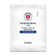 ABC lekárnička, sterilné obklady, 17-vláknová, 12-vrstvová, 5cmx5cm, 3 kusy