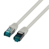 S/FTP prepojovací kábel kat.6A sivý 0,25 m LSZH PC-6ASFTPLSZH-GY0,25