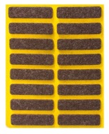 SAMOLEPIACE PLSTENÉ PODLOŽKY 10X40mm HNEDÉ PODLOŽKY 16 KS
