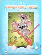 DIAMANTOVÁ MAĽBA VEĽKÝ OBRAZ 18cm x 23cm!! MEDVEDY KOALA ROBTE SAMI!!