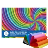 Školský technický blok 10k A4 farebný papier