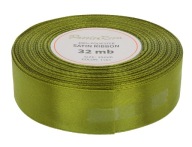 Ozdobná saténová stuha 25mm 32mb khaki