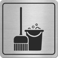 Doska ÚŽITKOVÉ IZBY, INOX OCEL