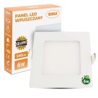 Zápustné štvorcové stropné svietidlo LED panel 6W CCD 3 FARBY