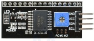 IIC I2C konvertor na LCD 1602 HD44780 ARDUINO AVR