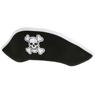klobúk PIRÁT admirál STRIEBORNÝ pirát KAPITÁN
