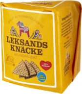Zdravý tradičný švédsky celozrnný ražný chlieb knäckebrot