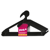 YORK Plastové otočné vešiaky na šaty 9+1