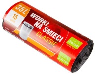 LD 35 L CLASSIC vrecia na odpad, čierne, 15 ks.