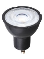 GU10 7W čierna LED žiarovka, 500lm, neutrálna farba