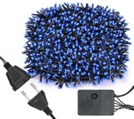 Lampa na vianočný stromček 200 LED modrá L9208