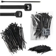 100x sťahovacie pásky Káblové pásky Zipsy 2,5 x 100 mm Silné UV sťahovacie pásky
