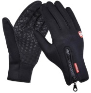 PÁNSKE RUKAVICE Teplé BLACK TOUCH Cyklistika Šport Pohodlná kvalita