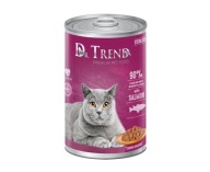 DR.TREND PREMIUM vlhké krmivo pre mačky STERILIZOVANÉ 90% mäso LOSOS 400 g