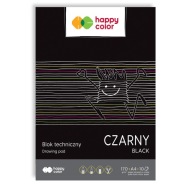Čierny technický blok A4 10k 170g HAPPY COLOR