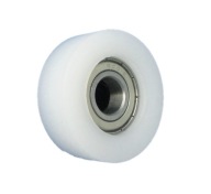 Plastový valček s ložiskom, priemer 43 mm, priemer 12 mm