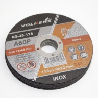 10 kotúčov na rezanie kovu INOX 115 x 22,2 x 1,0 mm