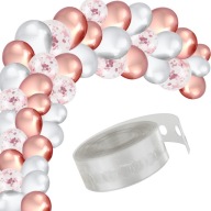 Sada balónových girland na narodeninovú svadbu Rose Gold