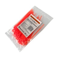 Sťahovacie pásky Sťahovacie pásky - 100 ks UV 2,5 x 100 mm, oranžové