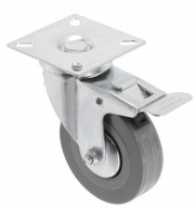 Otočné koleso 75mm šedé 50kg s brzdou