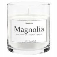 Möller SPA MAGNOLIA - PRÍRODNÁ SÓJOVÁ VONNÁ SVIEČKA V SKLE 400g