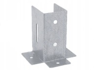 PSP DX 45 OTVORENÝ STĹPOVÝ ZÁKLAD PRISRUBOVANÝ DO BETÓNU 46x41 DOMAX GALVANIZOVANÝ