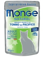Monge Buste pre mačku tuniaka žltoplutvého 80g