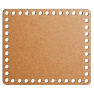 šedý základný košík dno 19x22cm HDF obdĺžnik