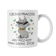 HRNČEK ŤAŽKO PRACUJEM, ABY MOJA MAČKA MALA DÔSTOJNÝ ŽIVOT