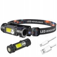 LED COB ČELOVKA MAGNETOVÁ USB ČELOVÁ LAMPA