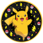 Papierové taniere Pikatchu 23 cm