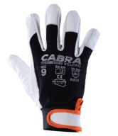 Rukavice COVENT VELCRO, vystužené kožou, zapínanie na suchý zips, veľkosť 10