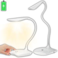 STOLNÁ LAMPA DO ŠKOLY 14 LED DOTYKOVÁ USB BEZDR