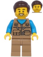 LEGO New Minifigúrka Rybár Camper twn398