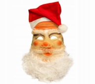 Maska svätého Santa Claus brada Santa klobúk Outfit