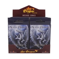 Kónické vonné tyčinky SILVER DRAGON od Anne Stokes (15 ks)