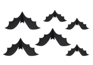 Papierové ozdoby Halloween Bats - 6 ks.