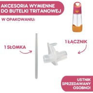 Sada slamiek s konektorom na fľašu Tritan 4