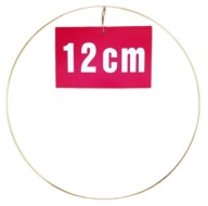 ZLATÝ prsteň/ráfik na lapače snov a makramé 12 cm